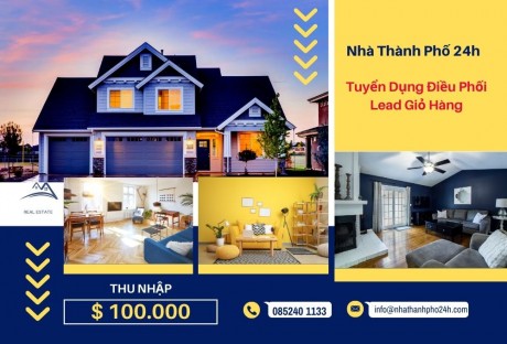 Tuyển dụng Điều Phối Lead Giỏ Hàng tại Nhà Thành Phố 24h